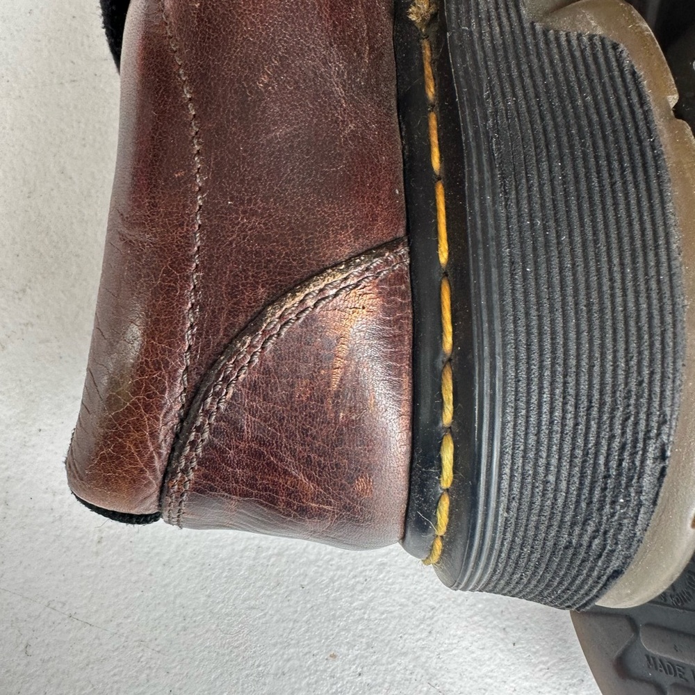 Vintage Doc Martens size 9 Oxford brown Leather made in England - Picture 14 of 14